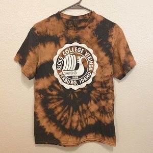 Ricks College Gray Bleach Dyed T-Shirt